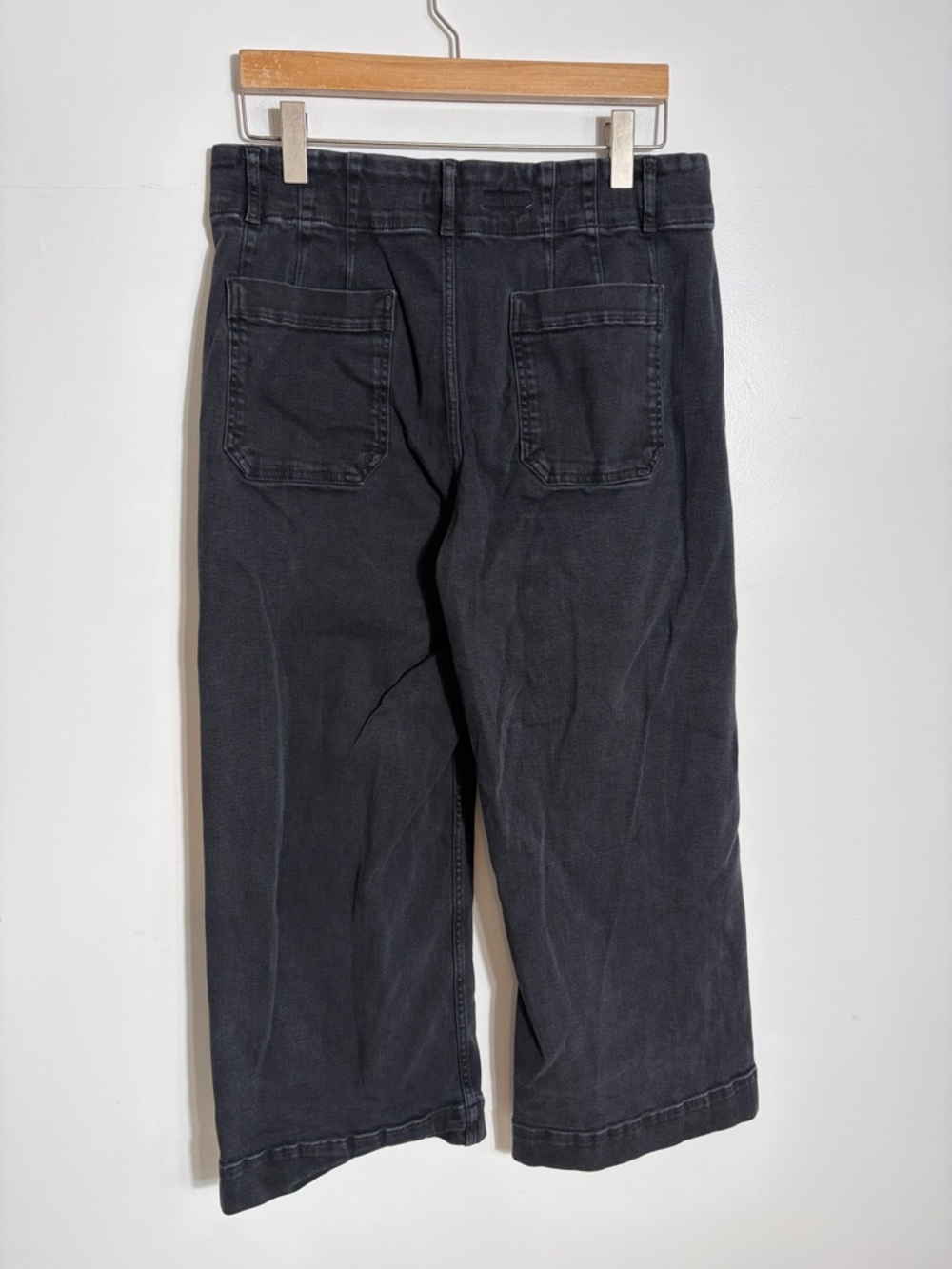 Pilcro Anthropologie Black Wide-Leg Jeans Size 32 - Picture 4 of 7